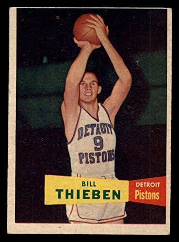 1957 Topps 20 Bill Thieben Detroit Pistons (Basketbol Kartı) VG Pistons Hofstra