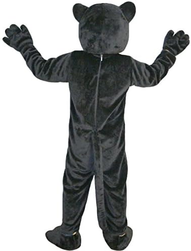 Siyah Leopar Panter çizgi film kostümü Maskot Peluş Maskesi Yetişkin Cosplay Parti Cadılar Bayramı Giyinmek