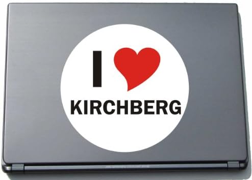 I Love Aufkleber Decal Sticker Laptopaufkleber Laptopskin 297 mm mit Stadtname KIRCHBERG