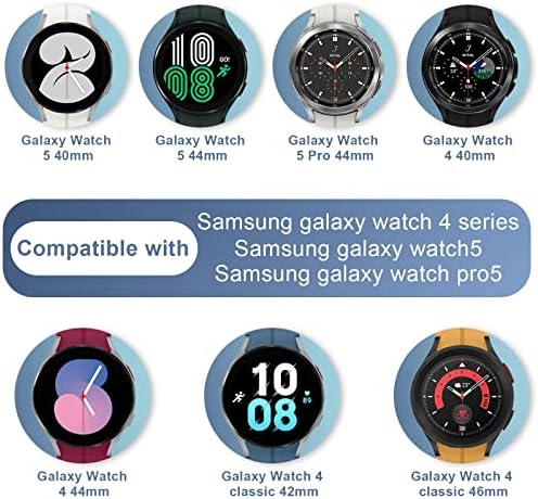 Samsung Galaxy Watch 5/Galaxy Watch 4 40mm/44mm bant ile Uyumlu VeveXıao Kayış, Galaxy Watch5 Pro/Galaxy Watch 4 Classic