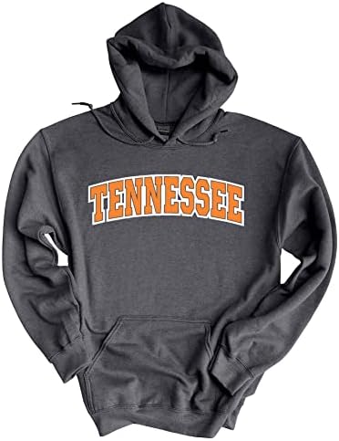 Trenz Gömlek Şirketi Tennessee Hoodie Futbol Takımı Renk Tennessee Turuncu Tennessee Kayalık Üst Erkek Kapüşonlu Sweatshirt-Heather