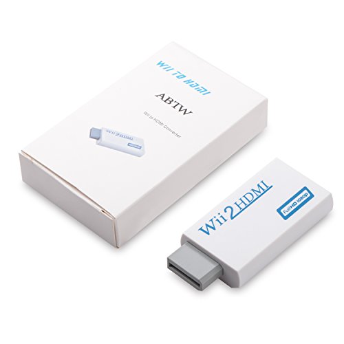 ABTW Wii HDMI Dönüştürücü Çıkışı Video Ses Adaptörü-Tüm Wii Ekran Modlarını Destekler