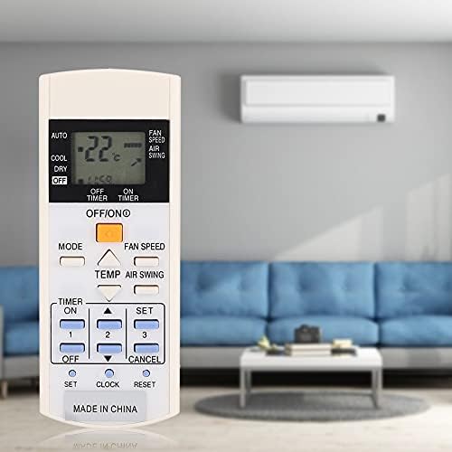 plplaaoo Evrensel Klima Uzaktan Kumanda, LCD A / C Ekran Klima Kontrolörü, ABS Dayanıklı Beyaz Yedek Hava Kontrolörü A75C3297