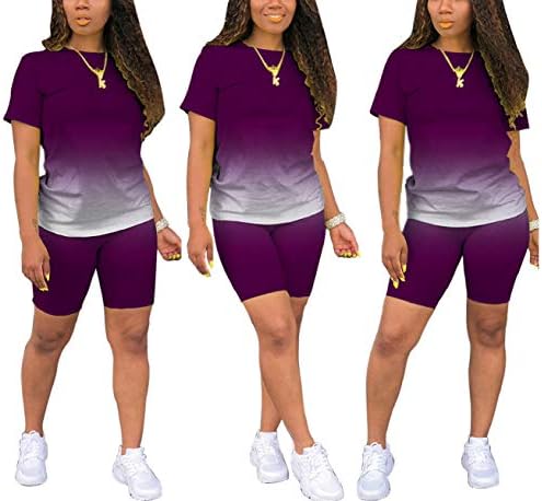 Iki parçalı Kıyafetler Kadınlar İçin Rahat düz T-Shirt Eşofman Jogger Kazak Ve spor Yoga takım Elbise