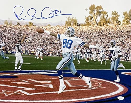Michael Irvin İmzalı 16x20 Dallas Cowboys Kutlama Fotoğrafı JSA İmzalı NFL Fotoğrafları