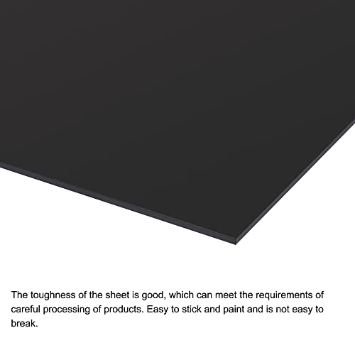 MECCANİXİTY Siyah ABS Plastik Levha 10x8x0.08 inç Bina Modeli, DIY El Sanatları, Panel