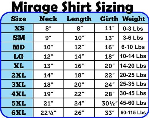 Mirage Evcil Hayvan Ürünleri 16 İnç İnanıyorum Santa Pençeleri Baskı Gömlek Evcil Hayvanlar için, X-Large, Mavi