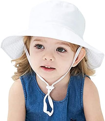 Meaiguo Bebek güneş şapkası Toddler Yaz UPF 50 + Bebek Kız Kova Şapka Erkek Çocuklar için 0-6 Yıl