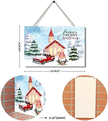 Noel Kapı İşareti Santa Kar Ev Kamyon Kış Sahne Ahşap Duvar Sanatı Asılı İşareti Noel asılı dekorlar Ev Partisi için Oturma