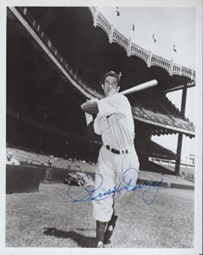 Russ Derry New York Yankees, Coa İmzalı MLB Fotoğrafları ile İmzalı 8x10 Fotoğraf İmzaladı