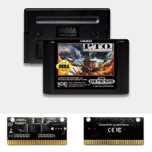 Aditi P. T. O. Pasifik Tiyatrosu Operat-ABD Etiket Flashkit MD Akımsız Altın PCB Kartı Sega Genesis Megadrive video oyunu