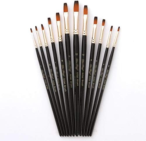 CXDTBH 24 adet Naylon Suluboya Boya Fırçaları Guaj Akrilik Boya Fırçası Kalem Sanat Malzemeleri
