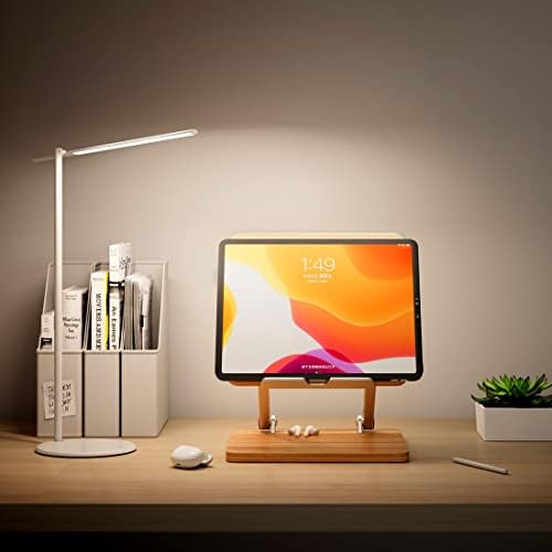 MTWhirldy Ayarlanabilir Ahşap ipad Standı, Katlanabilir Tablet Masası için Tutucu Standları Çok Açılı Yükseltici 6-13 inç