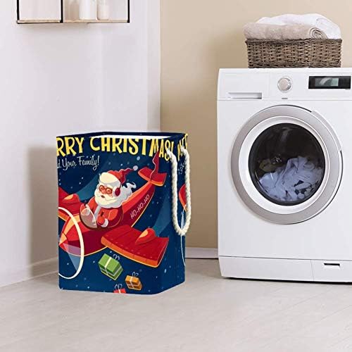Inhomer Noel Kartı Afiş Afiş 300D Oxford PVC Su Geçirmez Giysiler Sepet Büyük çamaşır sepeti Battaniye Giyim Oyuncaklar Yatak