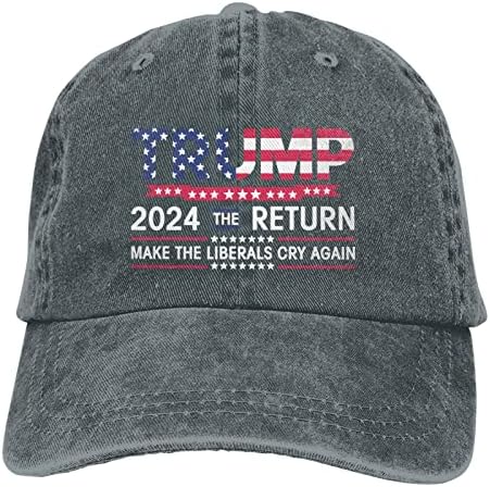 Geri Dönecek Trump 2024 beyzbol şapkası Yıkanabilir Ayarlanabilir Snapback Kap Kadın Erkek Güneş Şapkaları