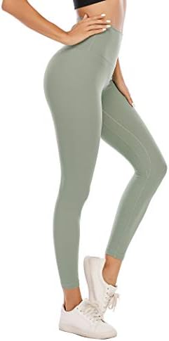 M MOYOOGA Yoga Legging Kadınlar için Cepler ile Yüksek Bel Karın Kontrol Dikişsiz Egzersiz Spor Salonu Spor Spor Koşu Pantolon