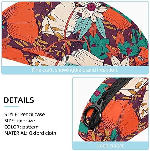 TBOUOBT Hediyeler Erkekler Kadınlar için Makyaj Çantaları makyaj çantası Küçük Kozmetik Çantaları, Retro Nergis Çiçek Sonbahar