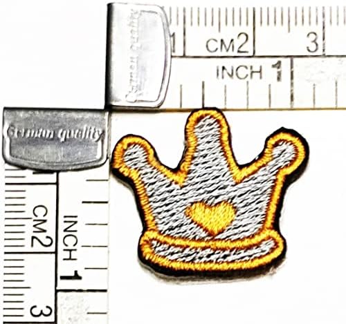 Kleenplus 3 adet. Mini Taç Kraliçe Karikatür Demir on Yamalar Faaliyetleri İşlemeli Logo Giydirin Kot Ceketler Şapkalar Sırt