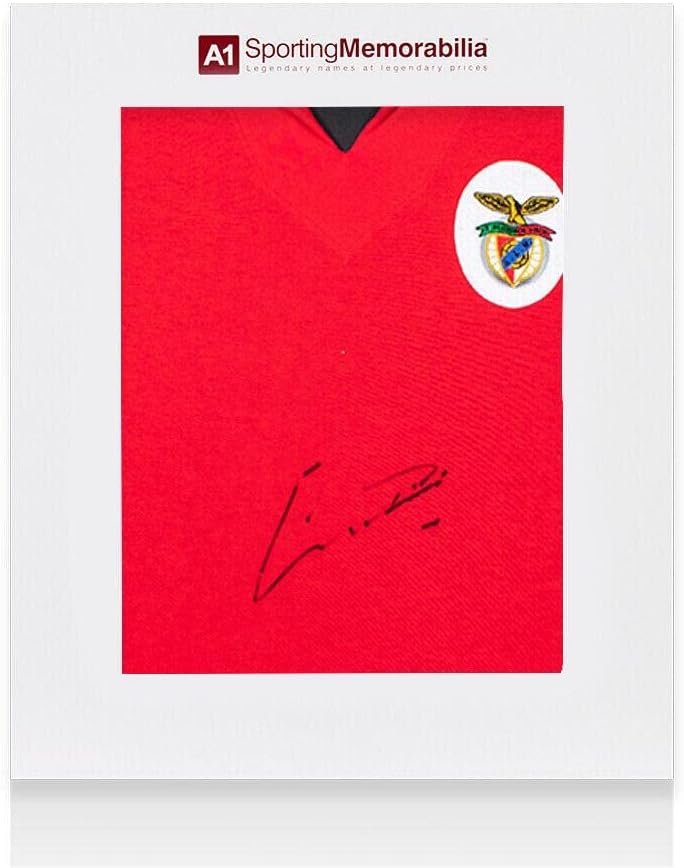 Eusebio İmzalı Benfica Gömlek - Hediye Kutusu İmzalı Forma - İmzalı Futbol Formaları