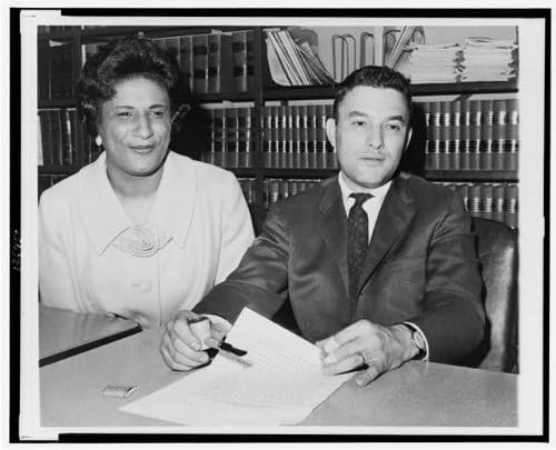 Tarihsel Bulgular Fotoğraf: Jack Greenberg, Constance Baker Motley, NAACP, Medeni Haklar Lideri, 1963, Avukat