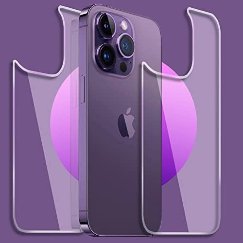 Malphiace Arka Ekran Koruyucu için iPhone 14 Pro Max [2-Pack], iPhone 14 Pro Max Arka Temperli Cam Koruyucu [Yeni Sürüm]