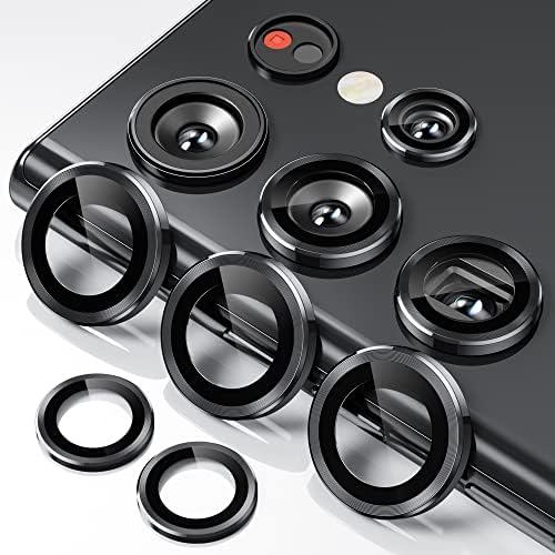 Hoerrye Kamera Lens Koruyucu Samsung Galaxy S22 Ultra, Çizilmeye Dayanıklı, Damla Geçirmez Alaşım Telefon Ekran Kamera Kapağı