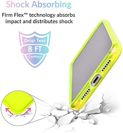 Kadife Havyar ile Uyumlu iPhone XR Durumda Neon Sarı Serin Şeffaf Koruyucu Telefon Kapağı Kadınlar, Erkekler için