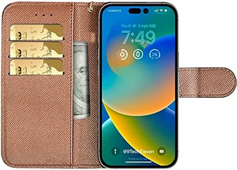 Lüks cüzdan kılıf samsung kılıfı Galaxy S23 Artı, Folio Bileklik Kordon Kart Yuvaları Telefon Kapak için s23 + s23plus (Galaxy