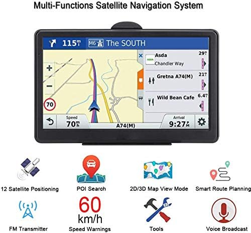 Araba için GPS Navigasyon,Kamyon 2023 Haritalar Araç GPS Navigasyon Kamyon için 7 inç Dokunmatik Ekran Sesli Araba GPS Hız