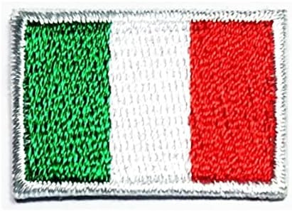 Kleenplus 2 adet. 0. 6X1. 1 İNÇ. Mini İtalya Bayrağı Yama Taktik Askeri Bayrak Aplikler Yamalar Ceketler Şapka Giyim Çıkartmalar