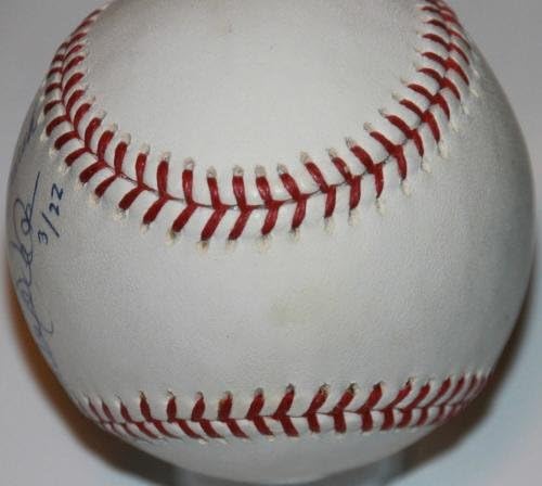 Meşaleyi Geçen Mlb Phil Rizzuto İmzaladı Derek Jeter Beyzbol /22 Steiner Otomatik İmzalı Beyzbol Topları