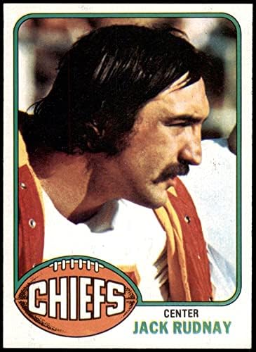 1976 Topps 277 Jack Rudnay Kansas City Chiefs (Futbol Kartı) NM / MT + Chiefs Kuzeybatı