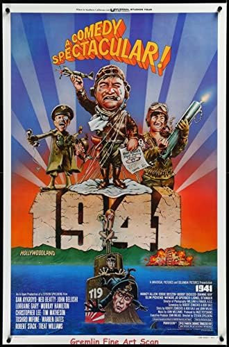 1941, Orijinal Tek Sayfalık Tiyatro Gösterimi Film Afişi 1979-John Belushi, Dan Aykroyd John Candy ve yönetmen Steven Spielberg