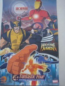 Demir Adam/X-Men / Fantastik Dörtlü 11 x 17 Orijinal Promosyon TV Posteri Ö. GDM 2009