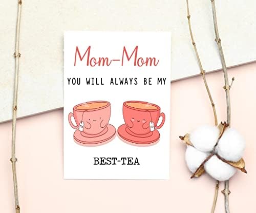 Anne-Anne Her zaman en iyim Olacaksın-Çay-Komik Kelime Oyunu Kartı-En iyi Çay Kartı-Anneler Günü Kartı-Anne-Anne Bestie Kartı-Çay