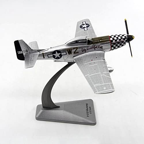 Metal İKINCI dünya savaşı Müttefik ABD Ordusu Hava P-51 Mustang Fighter Saldırı Uçak Modelleri 1: 72 Diecast Askeri Uçak