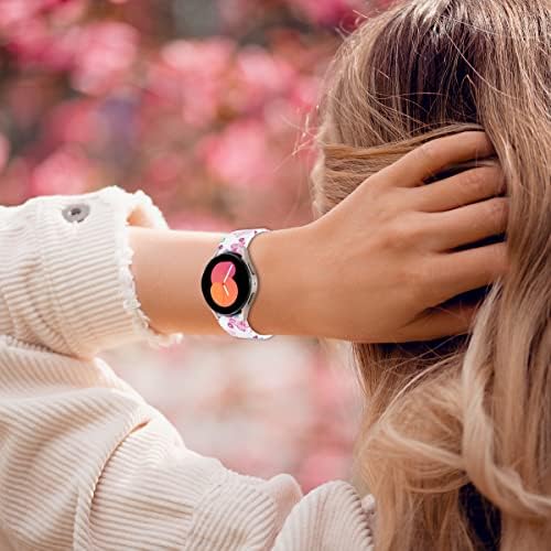 Samsung Galaxy Watch 5 40mm 44mm/ Galaxy Watch 5 Pro 45mm Smartwatch Band ile Uyumlu Çiçek Bantları, Kadın Erkek için Geliştirilmiş