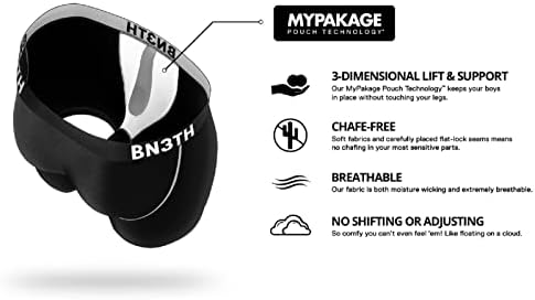 BN3TH erkek Pro İyonik Artı Hiçbir Koku Boxer Külot-MyPakage Kılıfı ile nefes alan iç çamaşırı