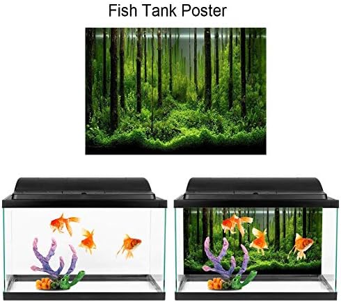 Balık Tankı Arka Plan, Orman Tankı Akvaryum Posteri, Akvaryum Arka Plan Resmi, PVC Yapıştırıcı Sualtı Orman Tankı Arka Plan