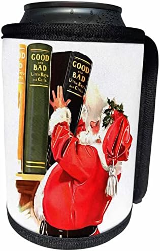 3dRose İyi Bir Erkek Ya da Kız Oldun Mu Noel Sanatı-Can Soğutucu Şişe Sargısı (cc_355941_1)