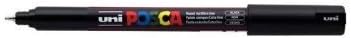 Uni Posca PC - 1MR Siyah Renk boya kalemi Kalemler Ultra İnce 0.7 mm Kalibre Uç Ucu Herhangi Bir Yüzeye Yazar (Tek Kalem)