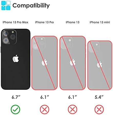 iPhone 13 Pro Max Kılıfı için PROXA [MagSafe ile Uyumlu] Darbeye Dayanıklı Koruyucu Kaymaz, iPhone 13 Pro Max için Manyetik