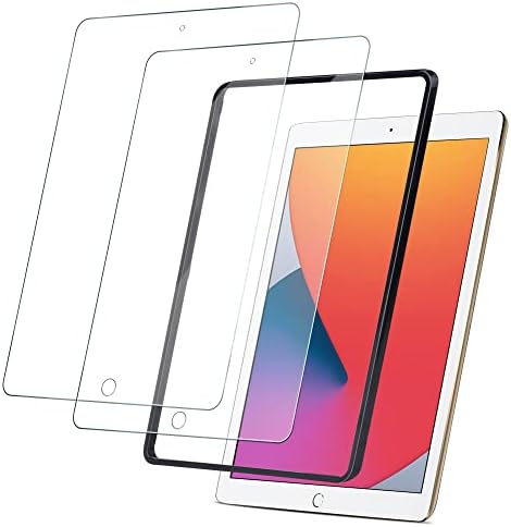Arae Ekran Koruyucu ile Uyumlu iPad 10.2 İnç (9th Nesil 2021) ve (8th Nesil 2020) ve (7th Nesil 2019) temperli Cam Anti Scratch,