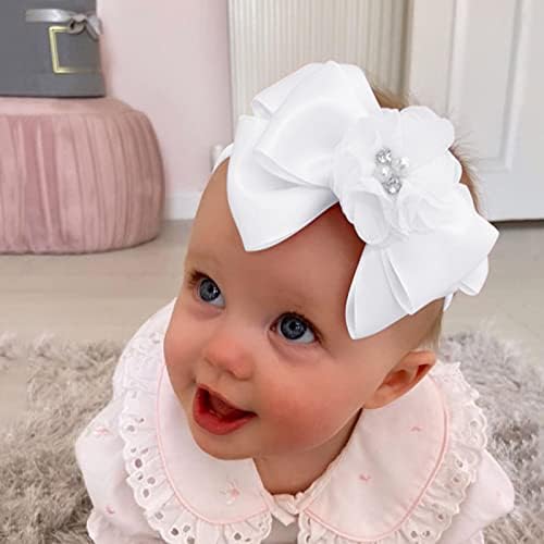Bebek fiyonk Kafa Bandı Şapka Bantlar İlmek Aksesuarları Bebek Çiçek 1 ADET Sıkı Katı Kız Bebek Bakımı