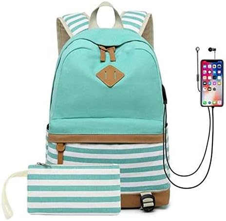 LIUZH Sırt Çantaları Suya dayanıklı Tuval Laptop sırt çantası büyük rahat hafif seyahat sırt çantası (Renk: D)