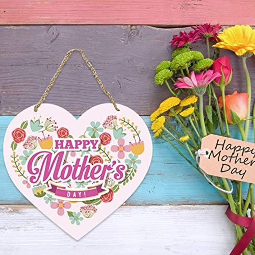 Mutlu anneler Günü hoş geldin yazısı Ahşap Asılı İşareti Kapı İşareti Kalp Şeklinde Ahşap Asılı İşareti Plak Dekorasyon Hediyeler