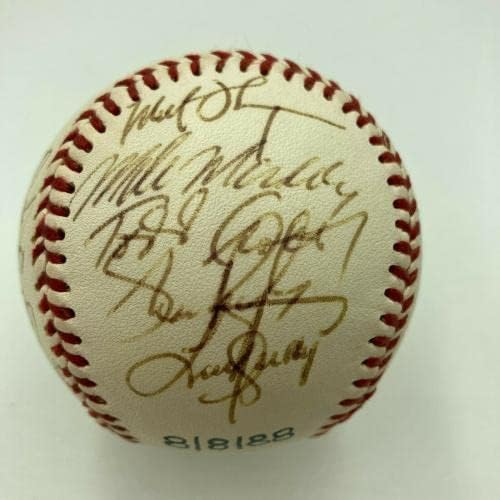 Mike Schmidt 1988 Philadelphia Phillies Takımı Beyzbol İmzalı Beyzbol Topları İmzaladı
