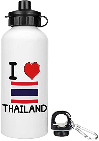 Azeeda 600ml 'Tayland'ı Seviyorum' Yeniden Kullanılabilir Su / içecek Şişesi (WT00054386)
