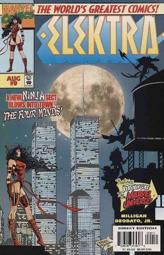 Elektra (2. Seri) 9 VF; Marvel çizgi roman / WTC Kapağı