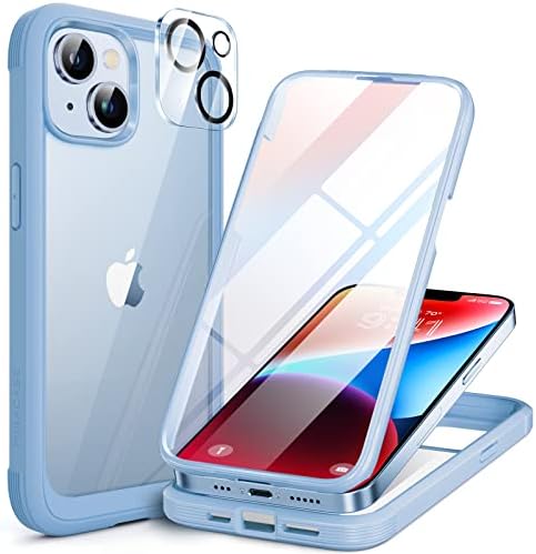 Miracase Cam Serisi iPhone 14 Kılıf 6.1 inç için Tasarlanmış,2023 Yükseltme Dahili 9H Temperli Cam Ekran Koruyucu ve Kamera